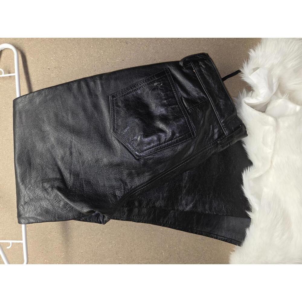 GAP Women's Black Genuine Leather Boot Cut Pants Size 2